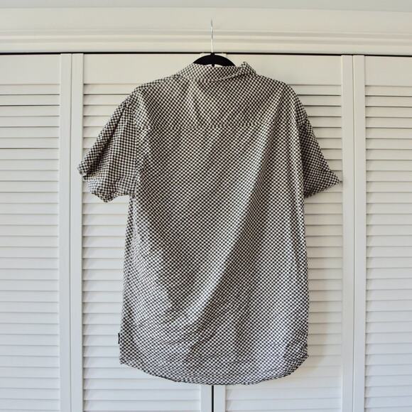 Noise Amsterdam XL White and Black Short Sleeve Button Down Shirt | Size XL - Picture 3 of 6